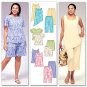 McCalls 4097  Women's Top, Tunics, Shorts & Capri Pants  44-50