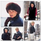 Butterick 3311 Vest, Headwrap, Headband, Scarf & Bag M-L