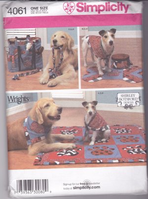 Simplicity 4061 Dog accessories