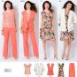 Simplicity 2618 Plus Size Jacket, Vest, Pants, dress 20w-28w
