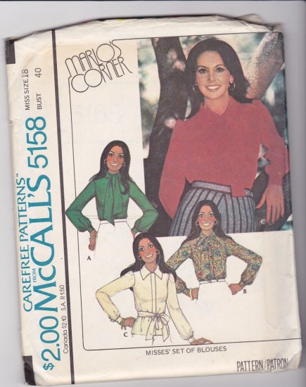 McCalls 5158 Marlos Corner set of blouses 18