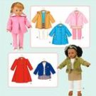 Simplicity 3551 18" Doll Clothes