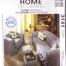 McCall's 3141 Slip Covers chair ottoman stool sofa