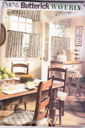 Butterick 3876 Waverly Kitchen Accessories