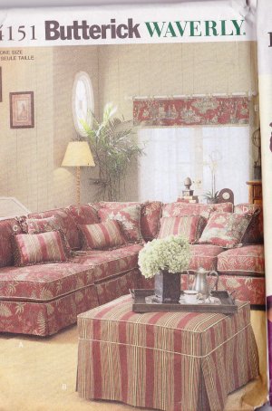 Butterick 4151 Waverly Sectional Sofa Cover