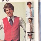 Simplicity 7701 Vintage Mens 70s Vest Tie 44