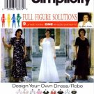 SIMPLICITY 7163 WOMENS DRESS DESIGN YOUR OWN DRESS 18W-24W
