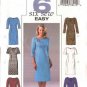 Butterick 4224 Misses 6 Sew Easy Straight Dresses 20-24
