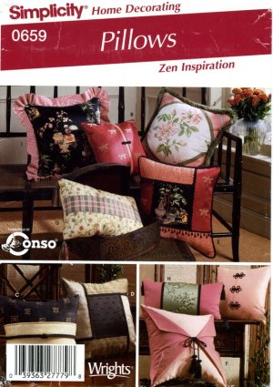 Simplicity 0659 Sewing Pattern Zen Inspiration Throw Pillows