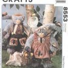 McCalls 8553 Cat Dolls Pattern
