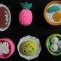 kawaii eraser pencil rubber FOOD set toy
