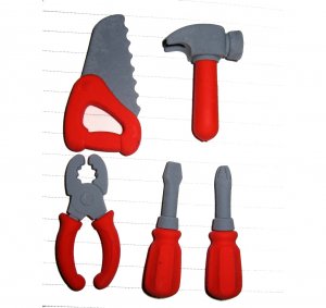 kawaii eraser/pencil rubber/imitation tools set /boy mini toy