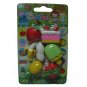 kawaii 7pcs food set eraser