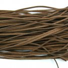 80m dark coffee wax cotton jewelry cord 2mm