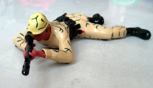 Tan crawling snipper soldier battery operated