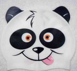 Panda swimming cap silicon/bath cap