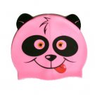 Red PANDA kid SWIMMING CAP/silicon bath cap