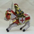 Red Cross Tin wind up Toy Horse Knight Ridder