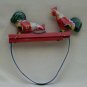 Tin Wind up eatting Rooster cock toy mechenical/teenager collectible
