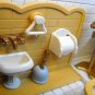 Doll house Miniature toilet Bathroom pretend toy NIB