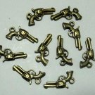 Lot of 1000 Dollhouse mini Brass GUN pistol toy/jewelry charm CM860