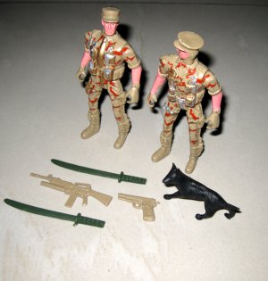 higly detailed 7pcs armyman soldier military combat toy collectible