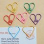 Lot of 100pcs Paper Clip ❤ Heart  ❤ Shaped heart/Bookmark