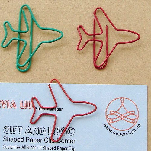 Lot of 96pcs Paper Clip AIRPLANE Shaped/bookmark