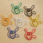 Lot of 96pcs Paper Clip HAND Shaped/Bookmark