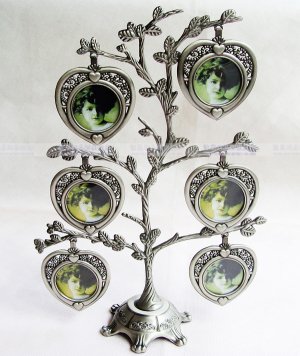 Rose Family Tree silver plated Picture display Photo Frame/home deco