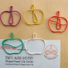 Lot of 96pcs Paper Clip APPLE Shaped/bookmark