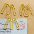 Lot of 96pcs Paper Clip M Alphabet Shaped/bookmark MC DONLAD