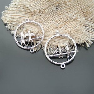 Lot of 200pcs mini birds & cage doll house miniature toy/jewelry Charm
