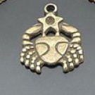 Lot of 300pcs mini Brass Cancer(crab) doll house miniature toy/jewelry Charm CM934
