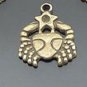 Lot of 300pcs mini Brass Cancer(crab) doll house miniature toy/jewelry Charm CM934