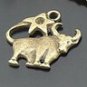 Lot of 300pcs mini Brass Taurus(Bull) doll house miniature toy/jewelry Charm CM933