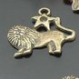 Lot of 300pcs mini Brass Scorpion(lion) doll house miniature toy/jewelry Charm