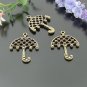 Lot of 100pcs mini Brass Umbrella dollhouse miniature toy/jewelry Charm B3