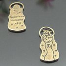 Lot of 200pcs mini Brass Slepping Beauty dollhouse miniature toy/jewelry Charm