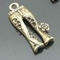 Lot of 300pcs mini Brass Jean Cloth dollhouse miniature toy/jewelry Charm
