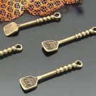 Lot of 200pcs mini Brass Shovel dollhouse miniature toy/jewelry Charm