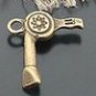 Lot of 300pcs mini Brass Hairdryer dollhouse miniature toy/jewelry Charm