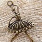Lot of 200pcs mini Brass Ballet girl dollhouse miniature toy/jewelry Charm