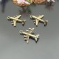 Lot of 200pcs mini Brass Airplane dollhouse miniature toy/jewelry Charm B3