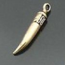 Lot of 50pcs mini Gold Pepper dollhouse miniature toy/jewelry Charm