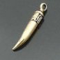 Lot of 50pcs mini Gold Pepper dollhouse miniature toy/jewelry Charm