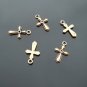 Lot of 50pcs mini Gold Cross dollhouse miniature toy/jewelry Charm B1