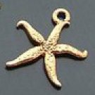 Lot of 50pcs mini Gold Sea Star dollhouse miniature toy/jewelry Charm B1
