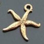 Lot of 50pcs mini Gold Sea Star dollhouse miniature toy/jewelry Charm B1