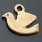 Lot of 50pcs mini Gold Dove dollhouse miniature toy/jewelry Charm B1